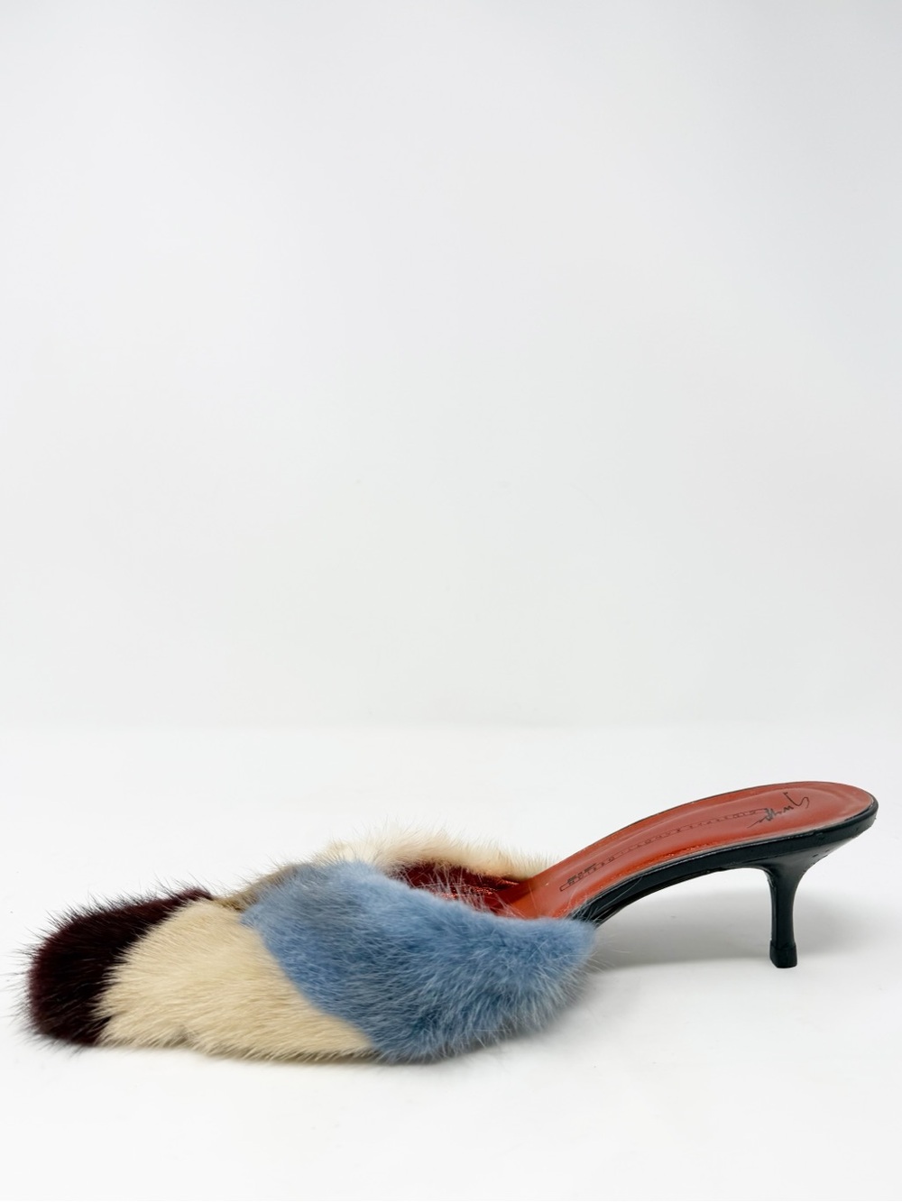 Giuseppe Zanotti Mink Fur Mule Heels Womens Size EU 37 - Picture 7 of 13
